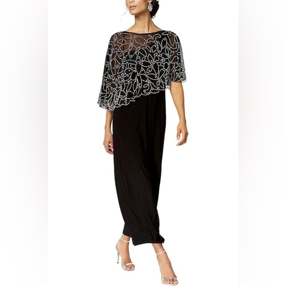 MSK Overlay Womens Evening Gown - Picture 1 of 9